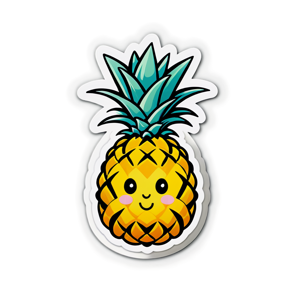 Cute Pinapple Sticker