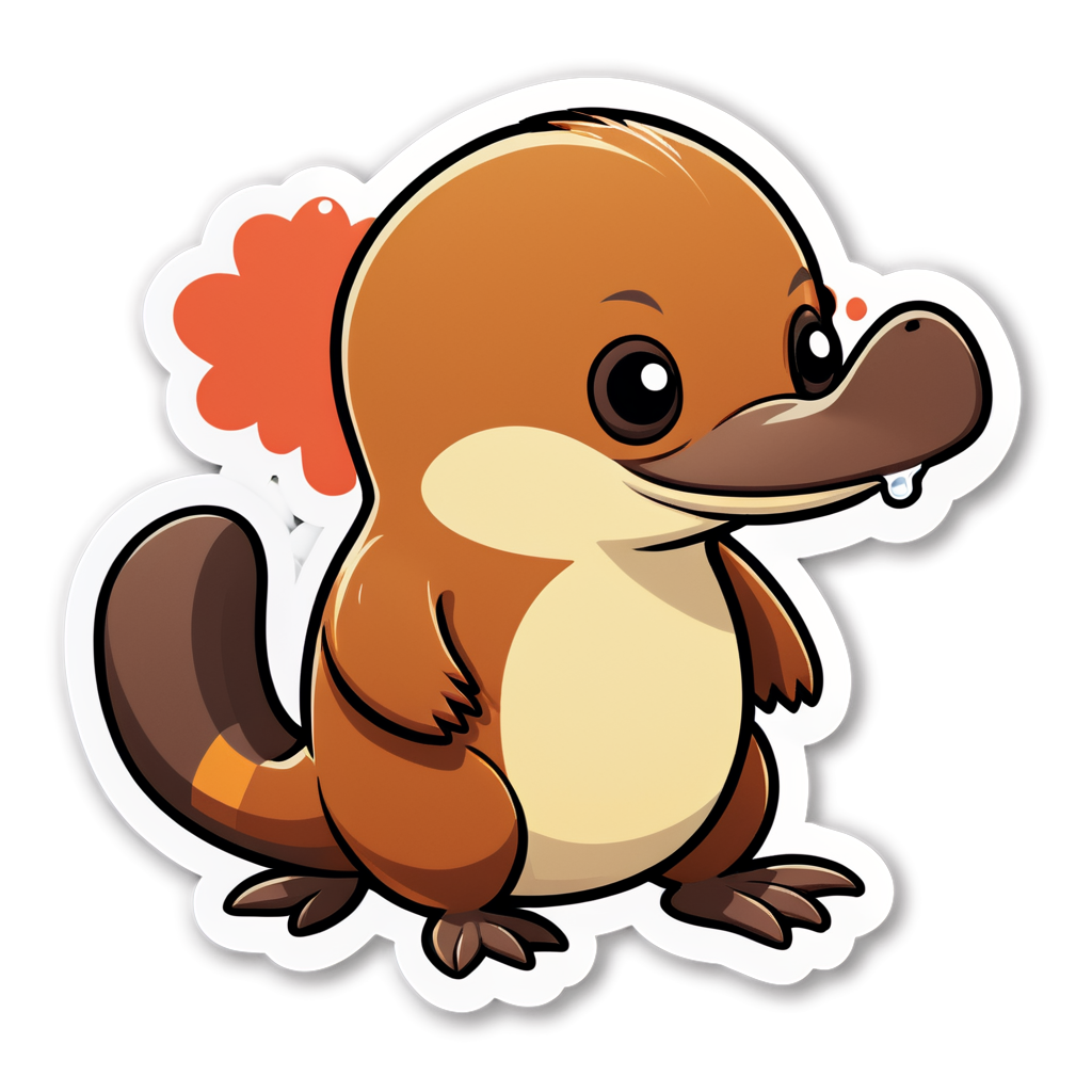 Cute Platypus Sticker