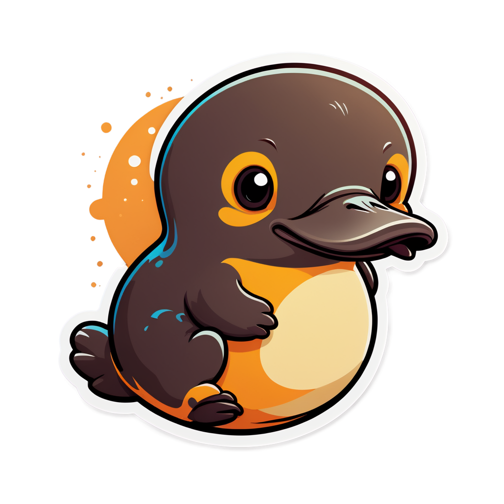 Cute Platypus Sticker