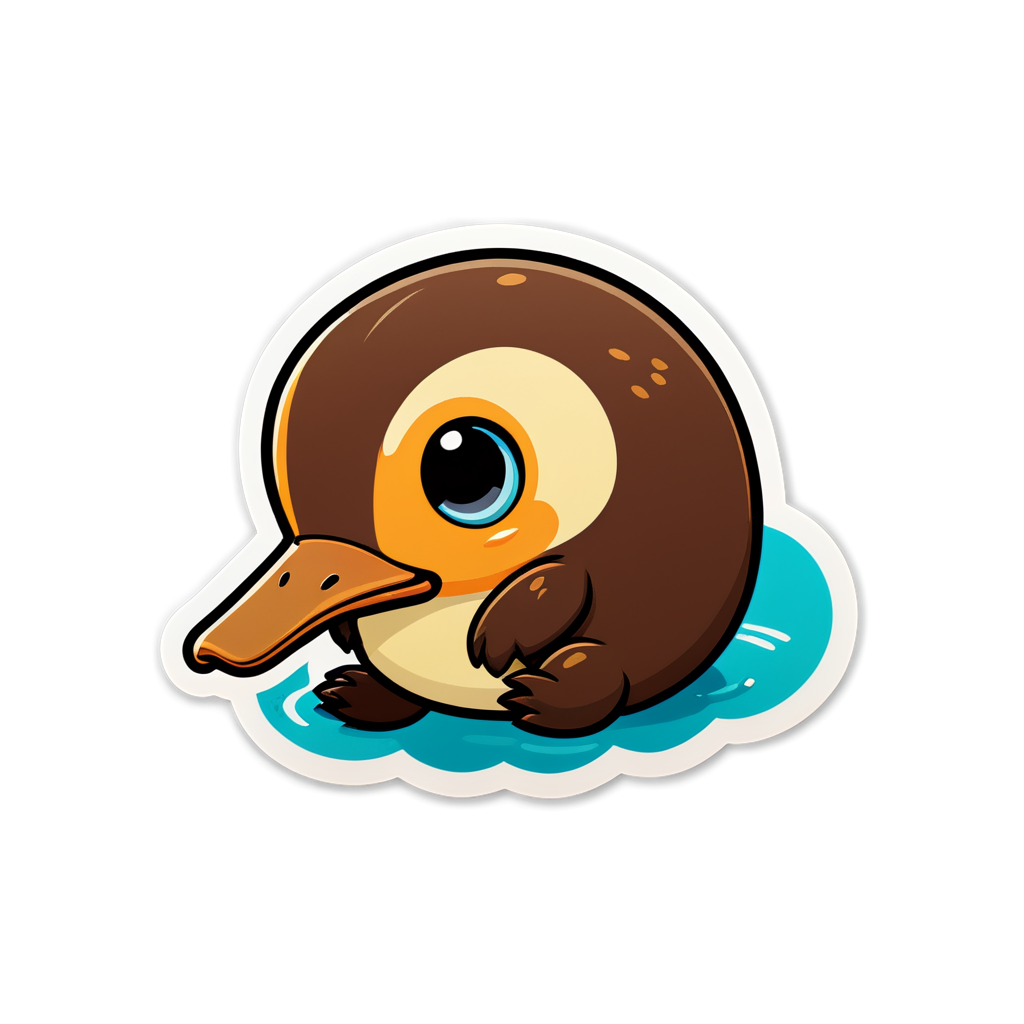 Cute Platypus Sticker