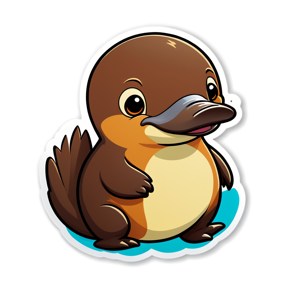 Cute Platypus Sticker