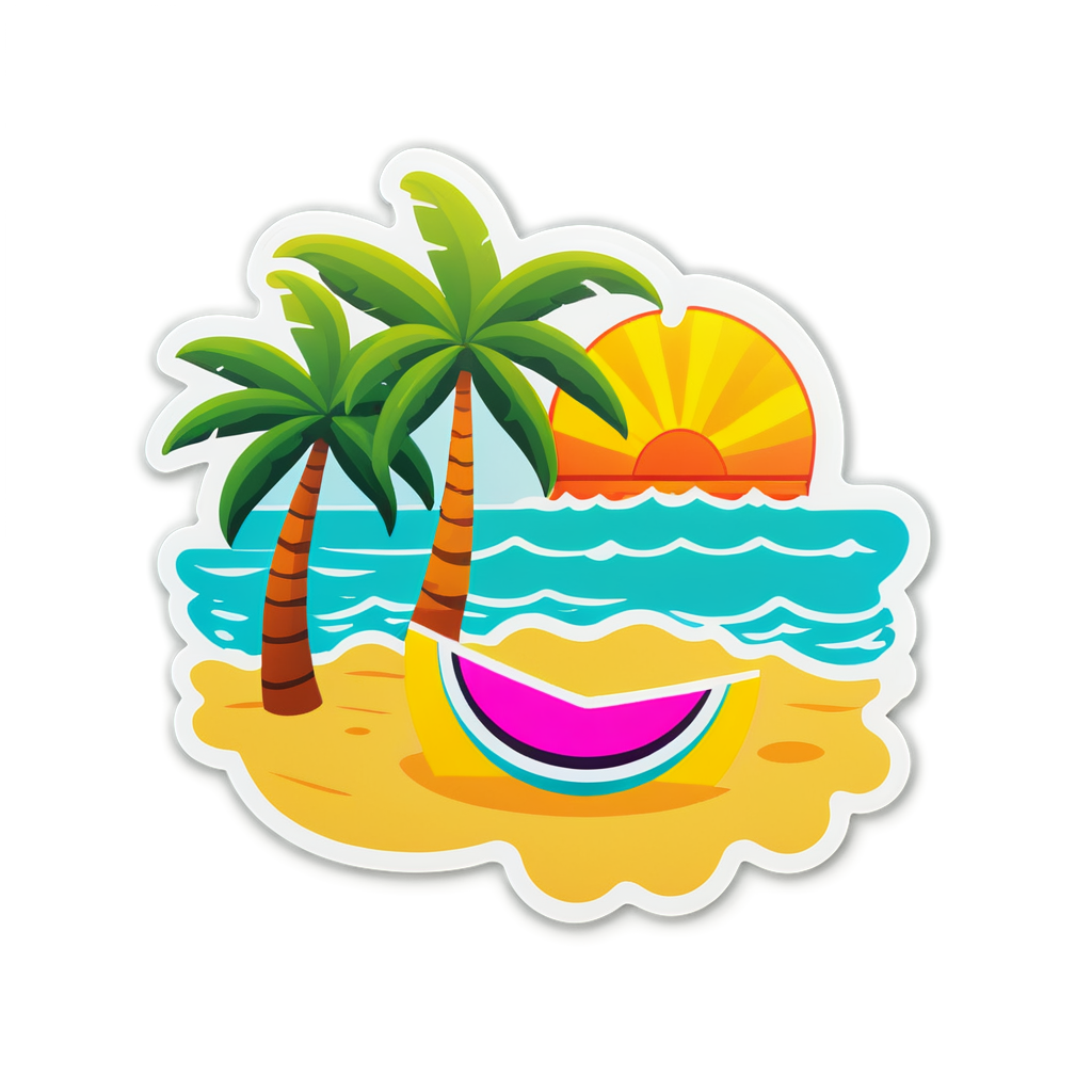 Cute Playa Sticker