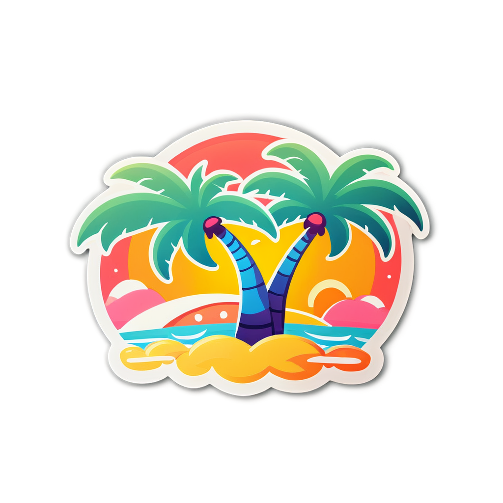 Cute Playa Sticker