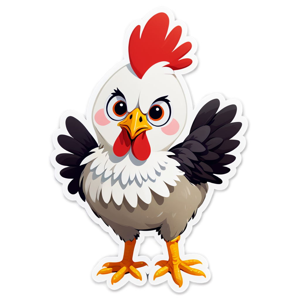 Cute Pollos Sticker