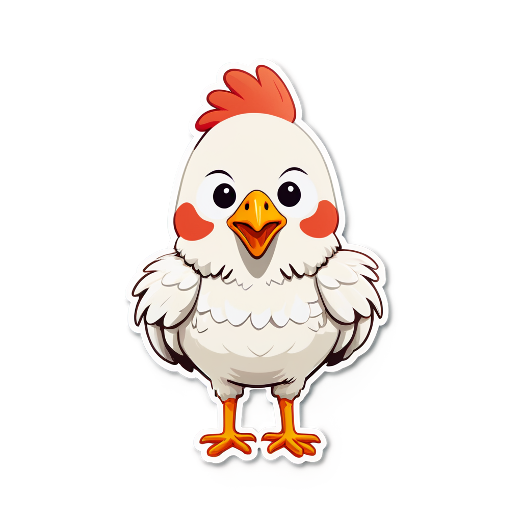 Cute Pollos Sticker