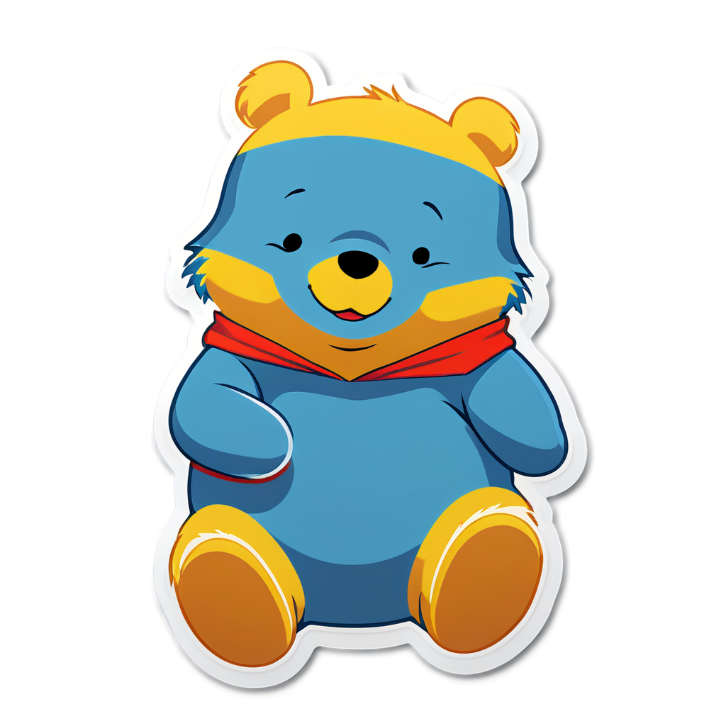 Cute Pooh Sticker