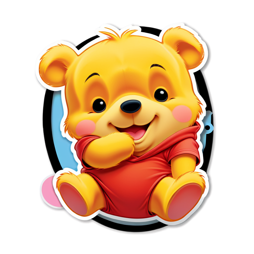 Cute Pooh Sticker