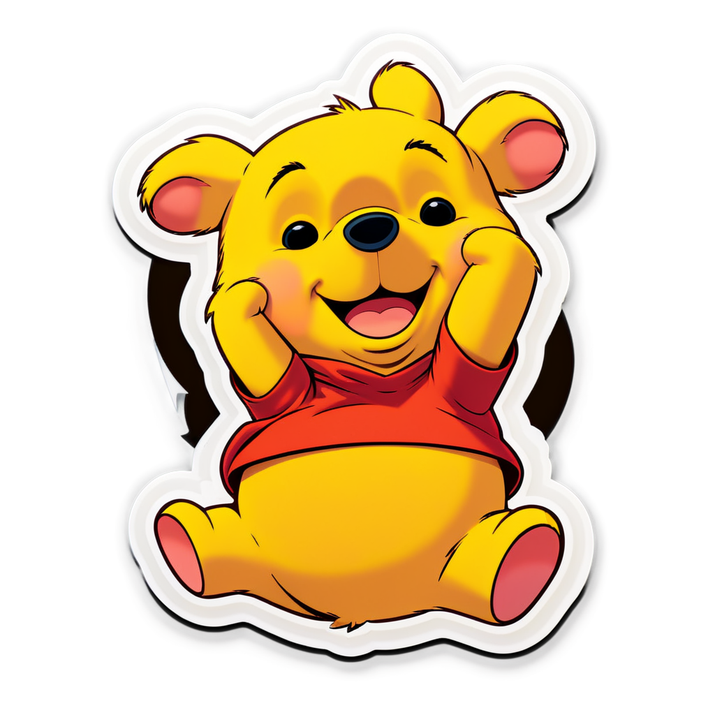 Cute Pooh Sticker