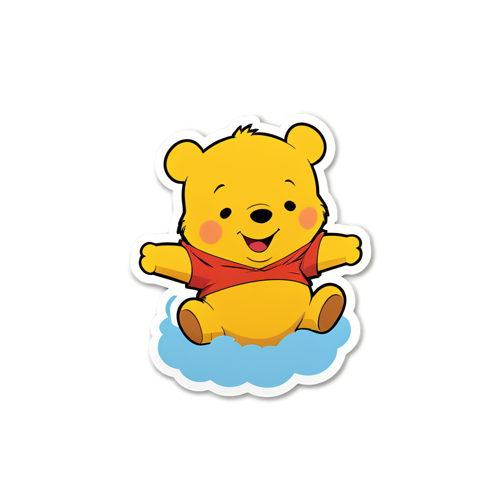 Cute Pooh Sticker