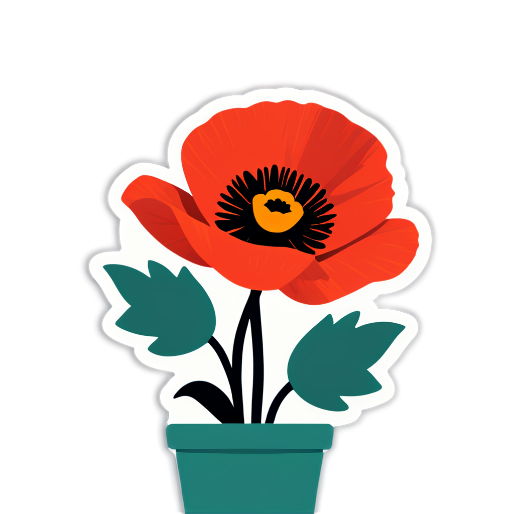 Poppy Sticker Ideas