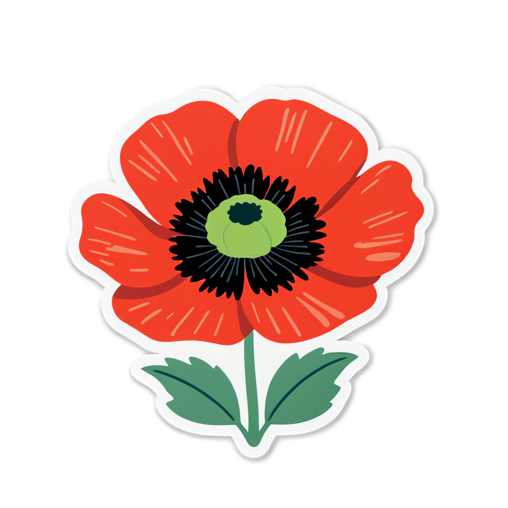 Cute Poppy Sticker