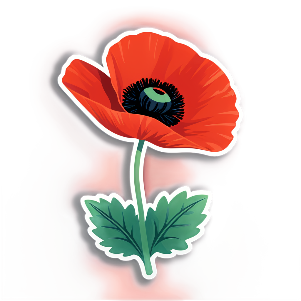 Cute Poppy Sticker