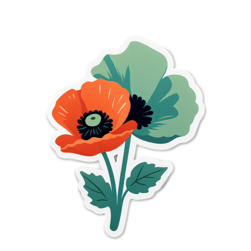 Cute Poppy Sticker