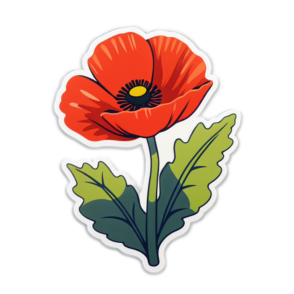 Cute Poppy Sticker