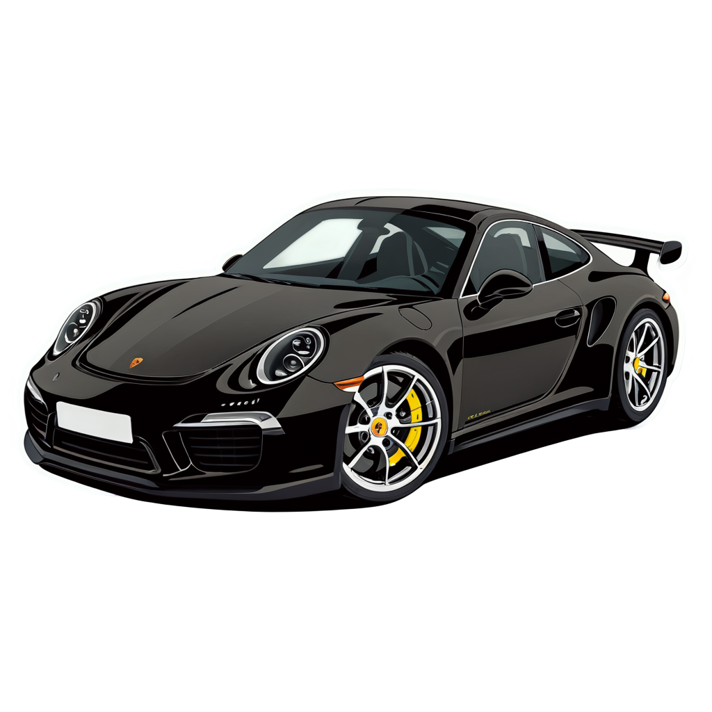 Cute Porsche Sticker