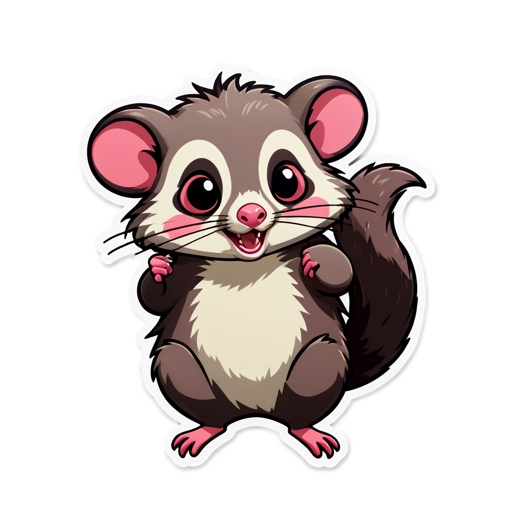 Cute Possum Sticker