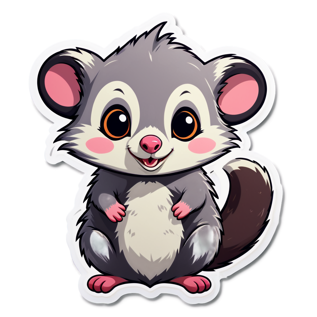 Cute Possum Sticker