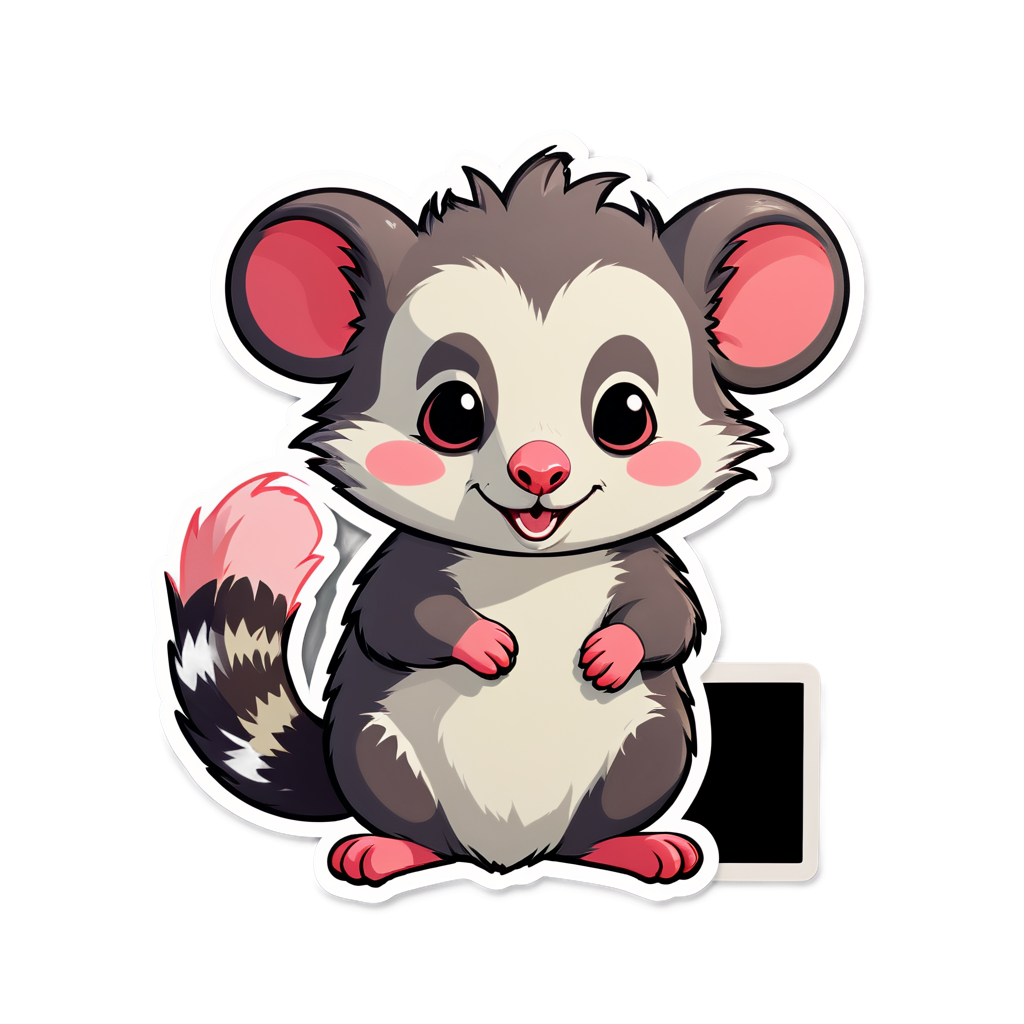 Cute Possum Sticker