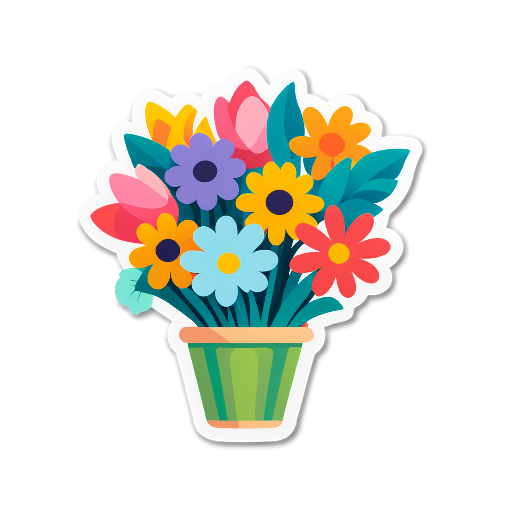 Cute Posy Sticker