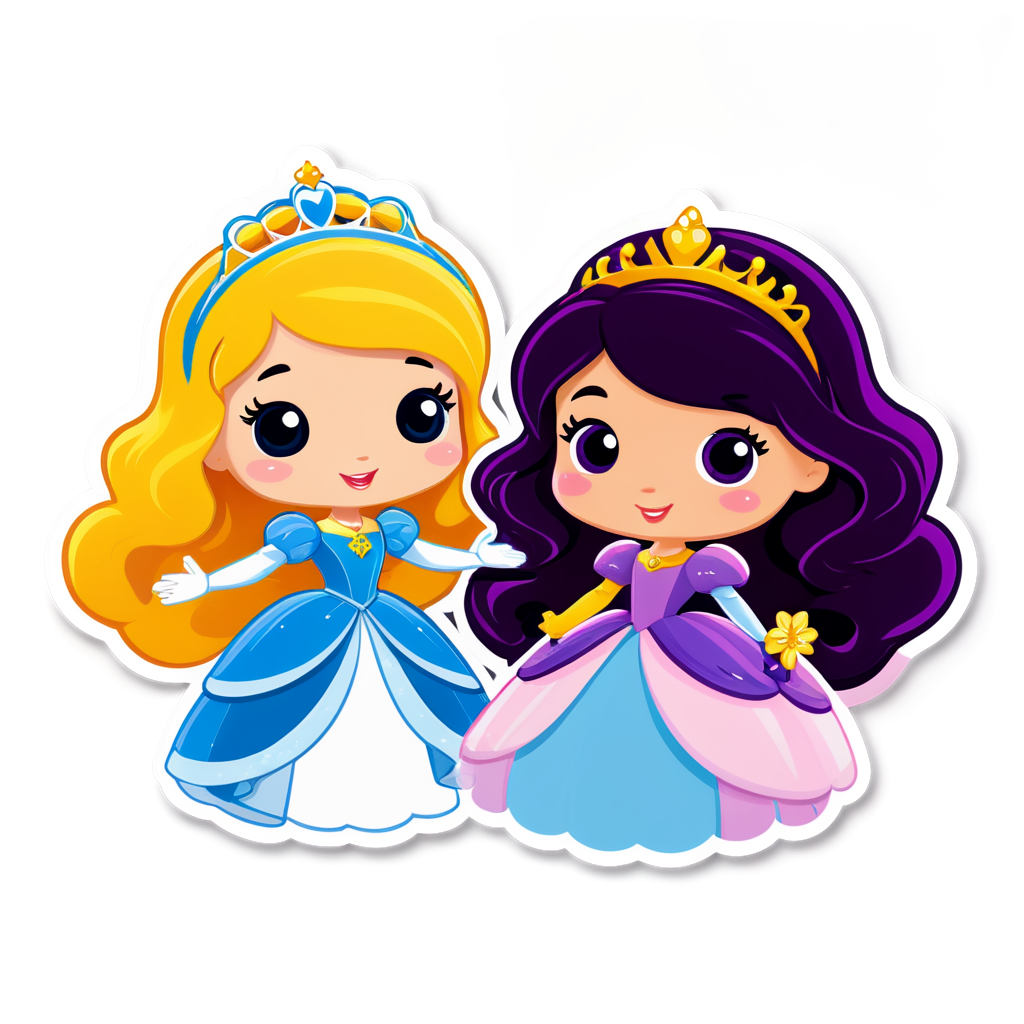 Cute Princesas Sticker