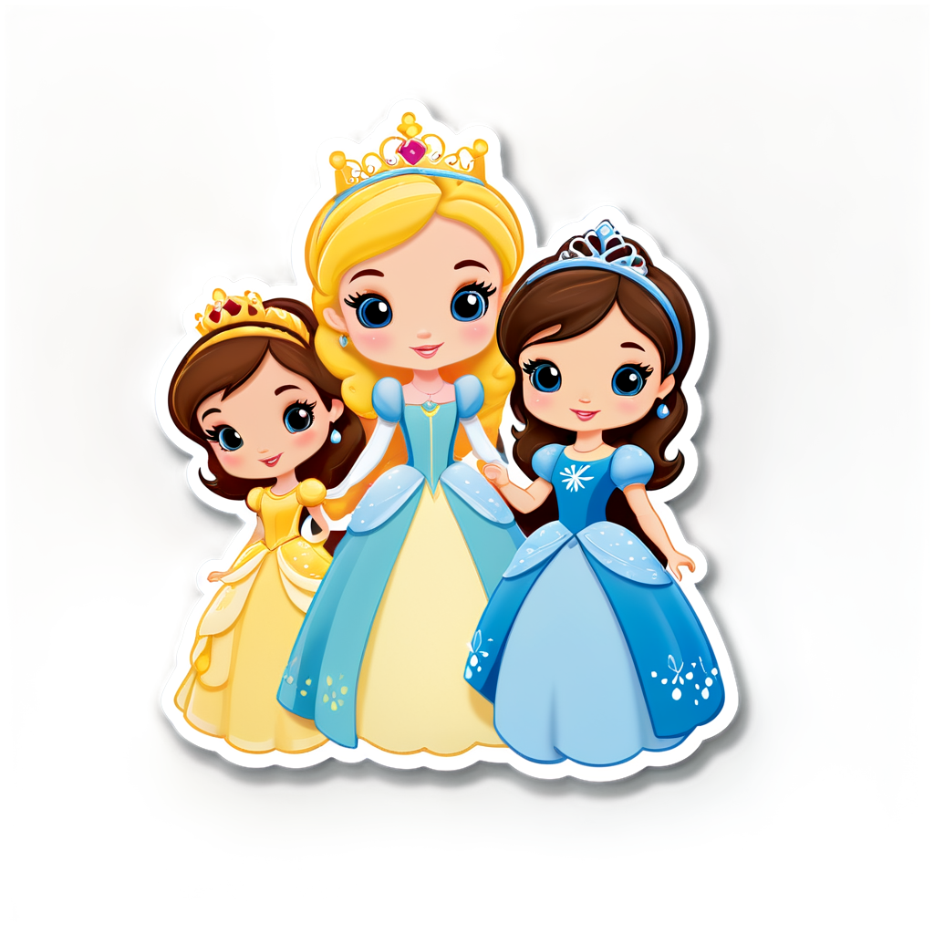 Cute Princesas Sticker