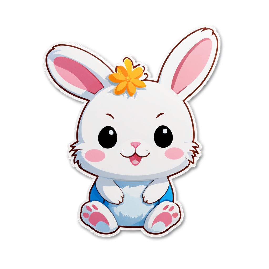 Cute Rabbit Sticker