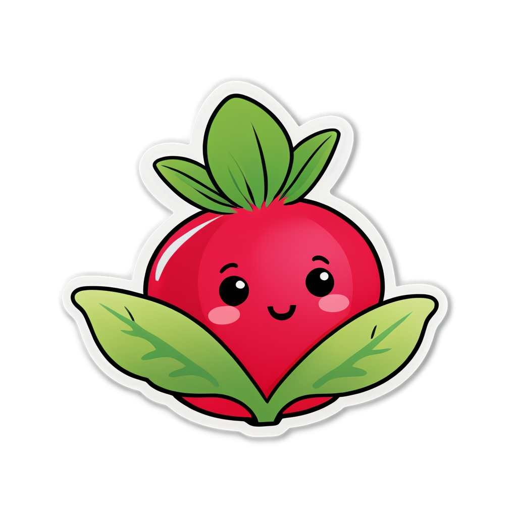 Cute Radish Sticker