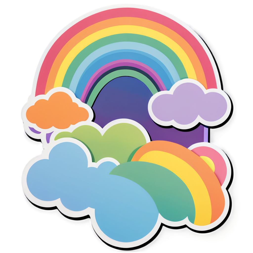 Cute Rainbow Sticker