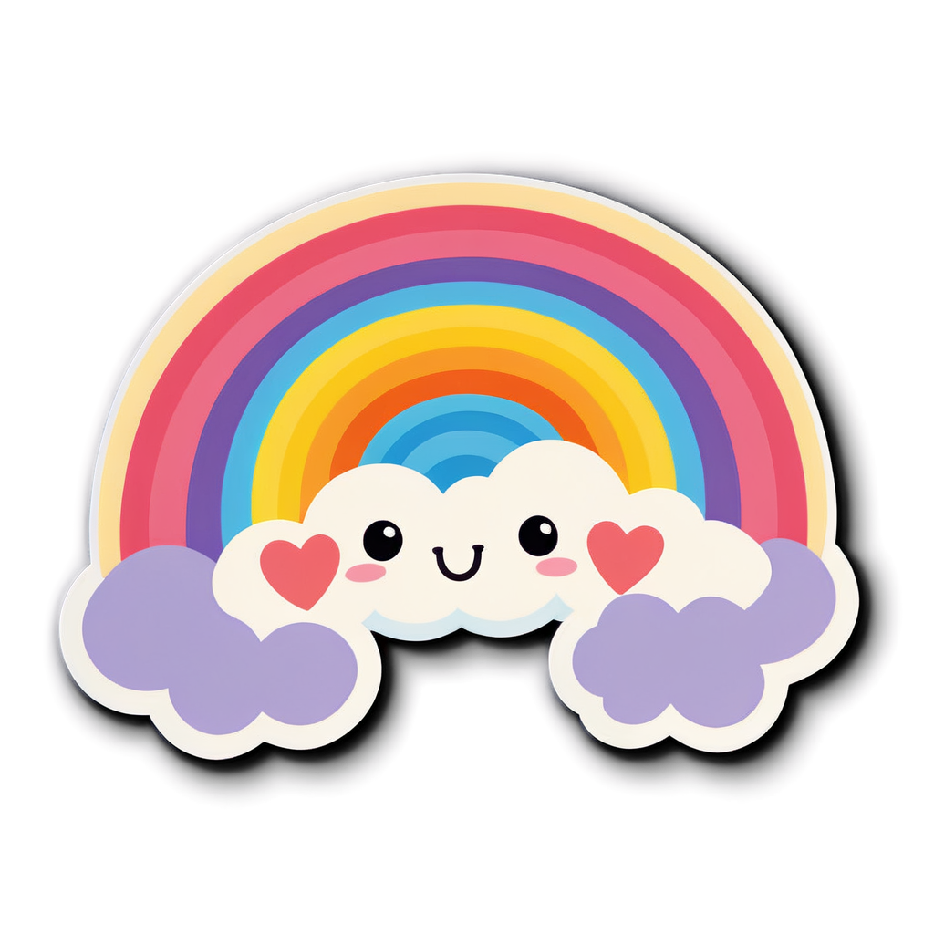 Cute Rainbow Sticker