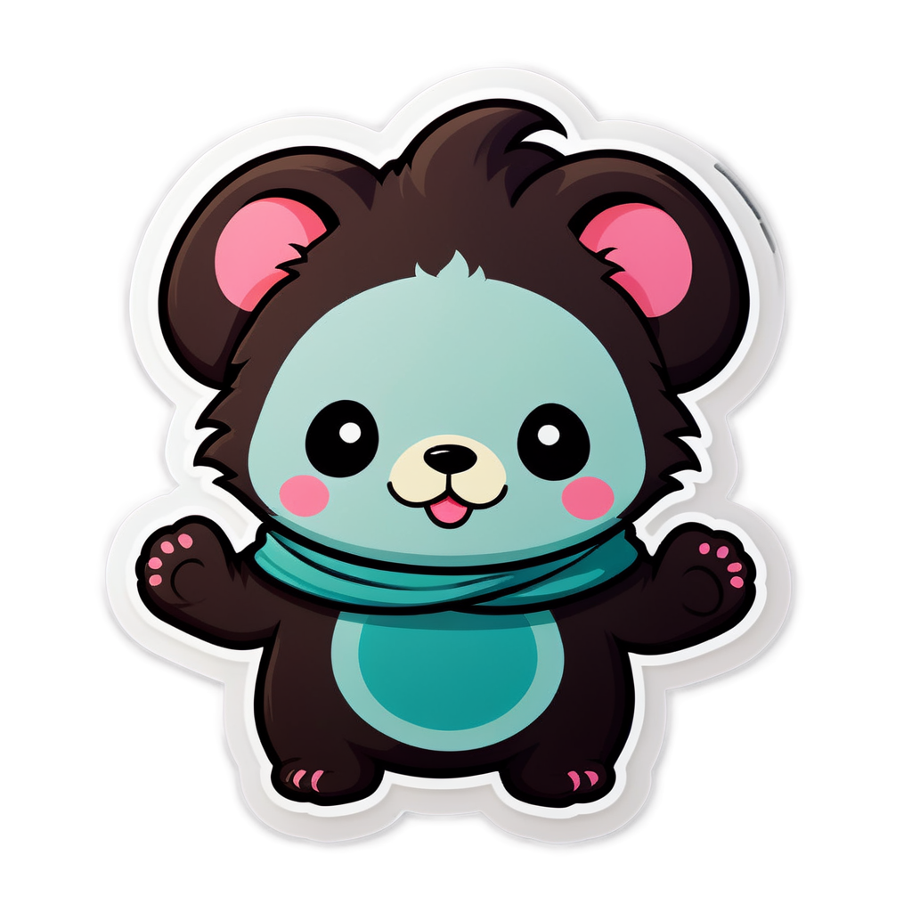 Cute Raji'un Sticker