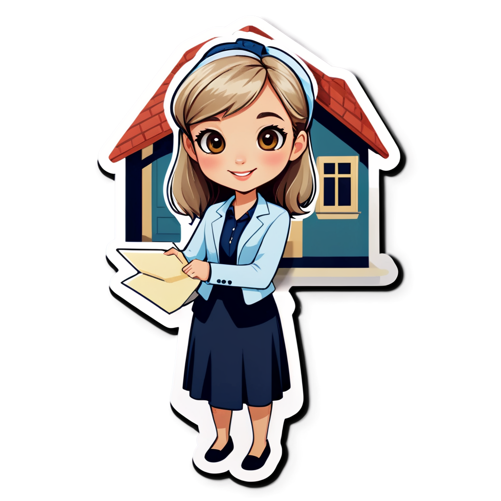 Cute Realtor Sticker