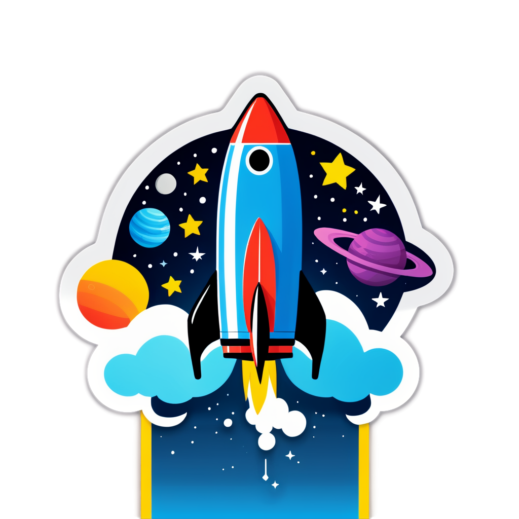 Cute Rocketbook Sticker