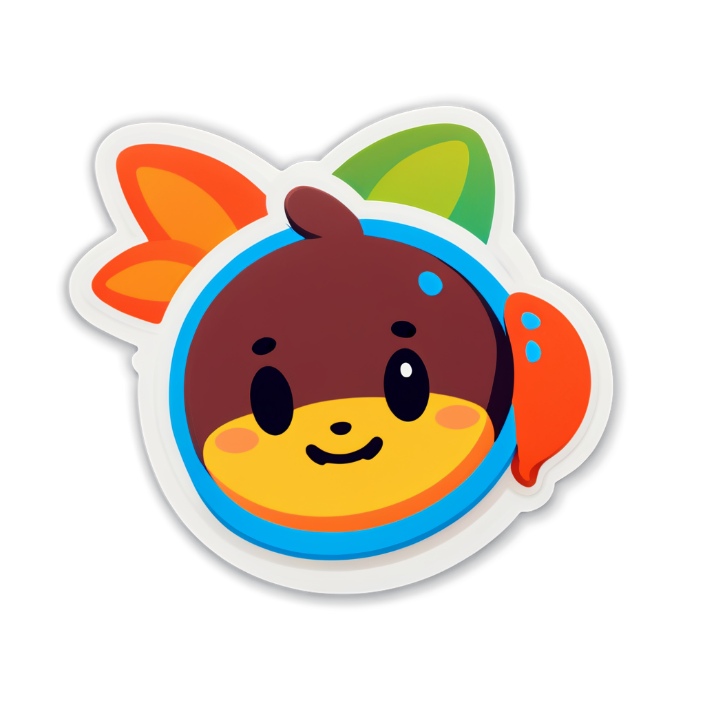 Cute Rubber Sticker