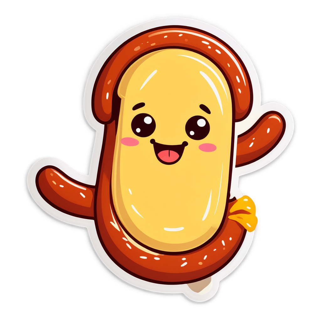 Cute Sausage Sticker
