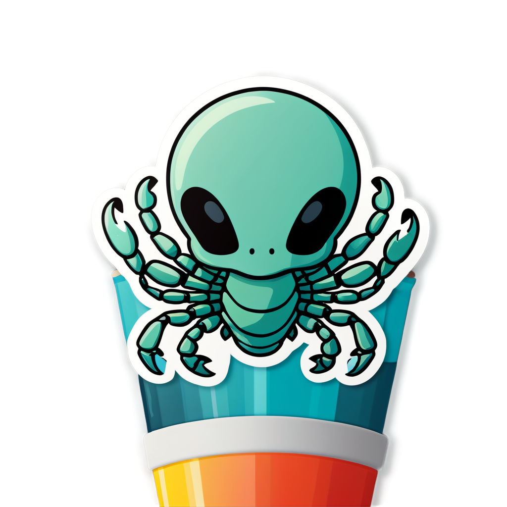 Cute Scorpio Sticker