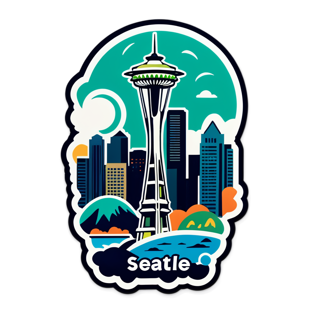 Cute Seattle Sticker
