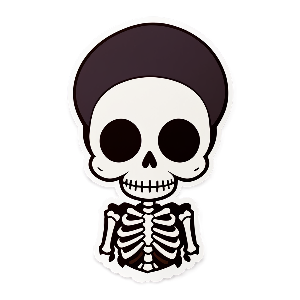 Cute Skeleton Sticker