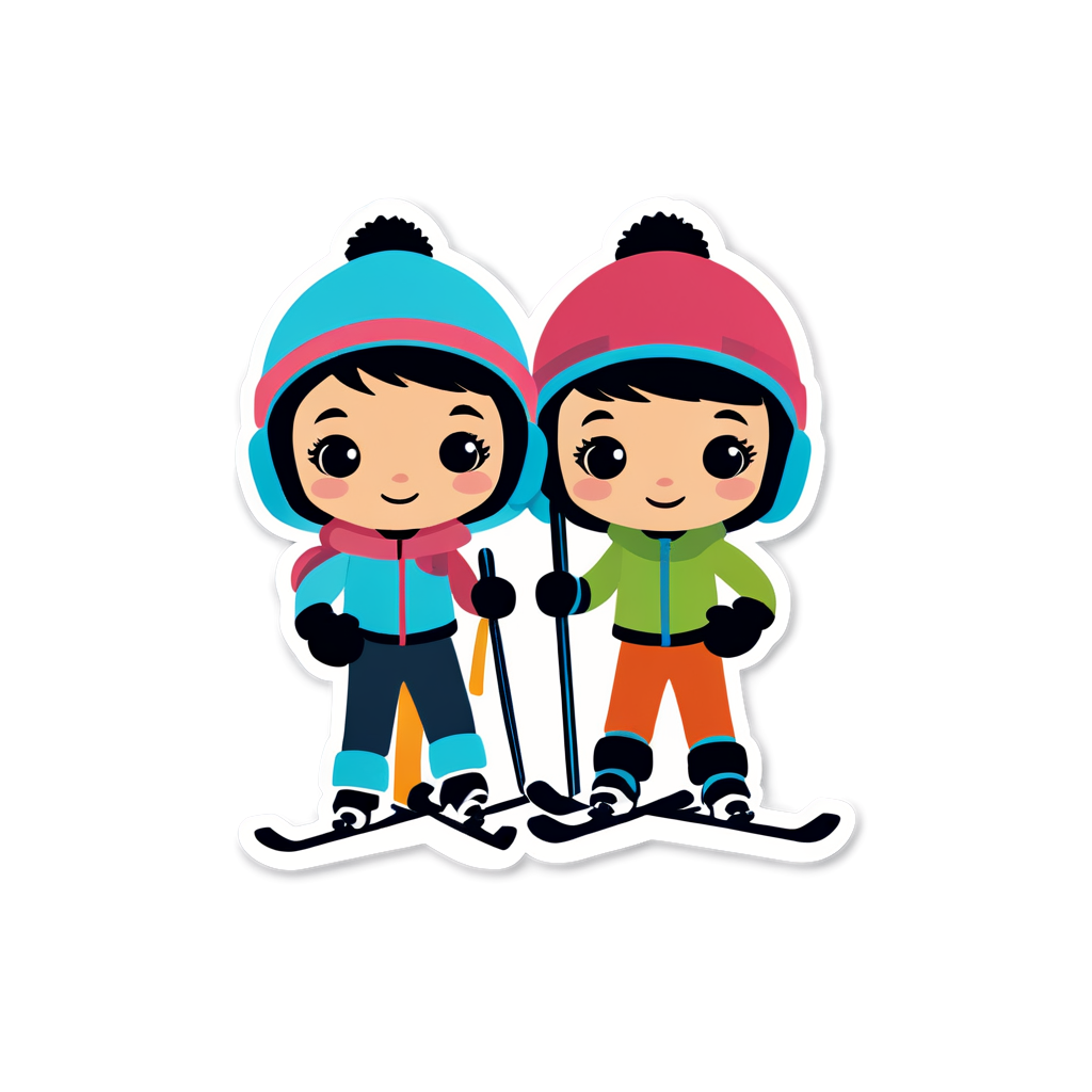Skiers Sticker Collection