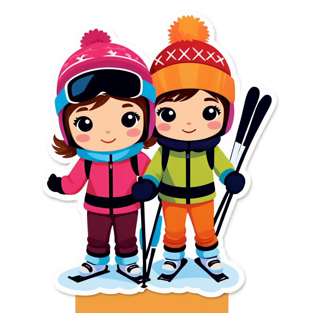 Skiers Sticker Collection