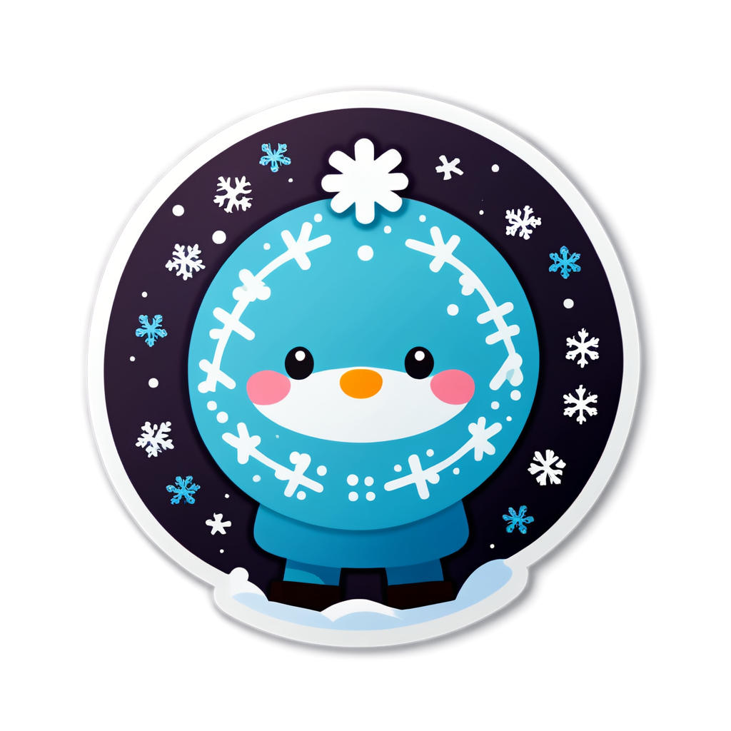 Cute Snow Sticker