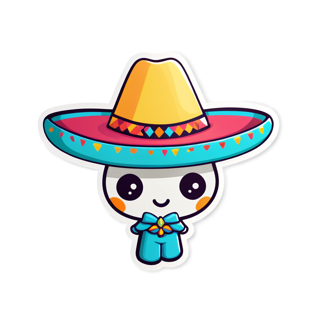 Cute Sombrero Sticker