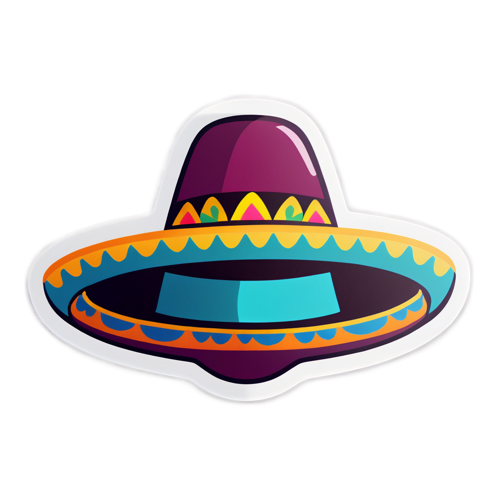 Cute Sombrero Sticker