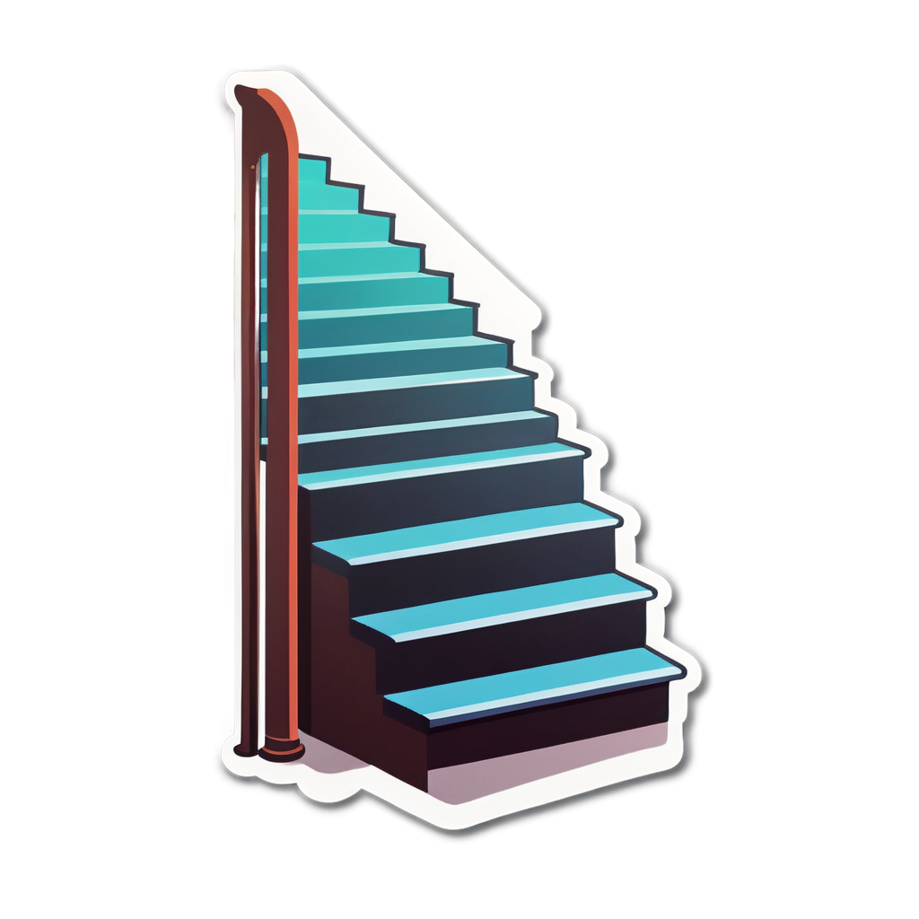 Cute Staircase Sticker