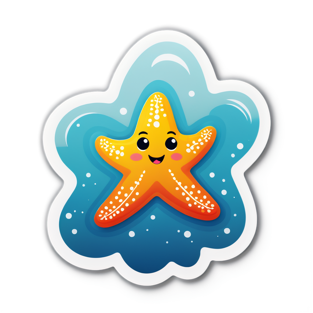 Cute Starfish Sticker