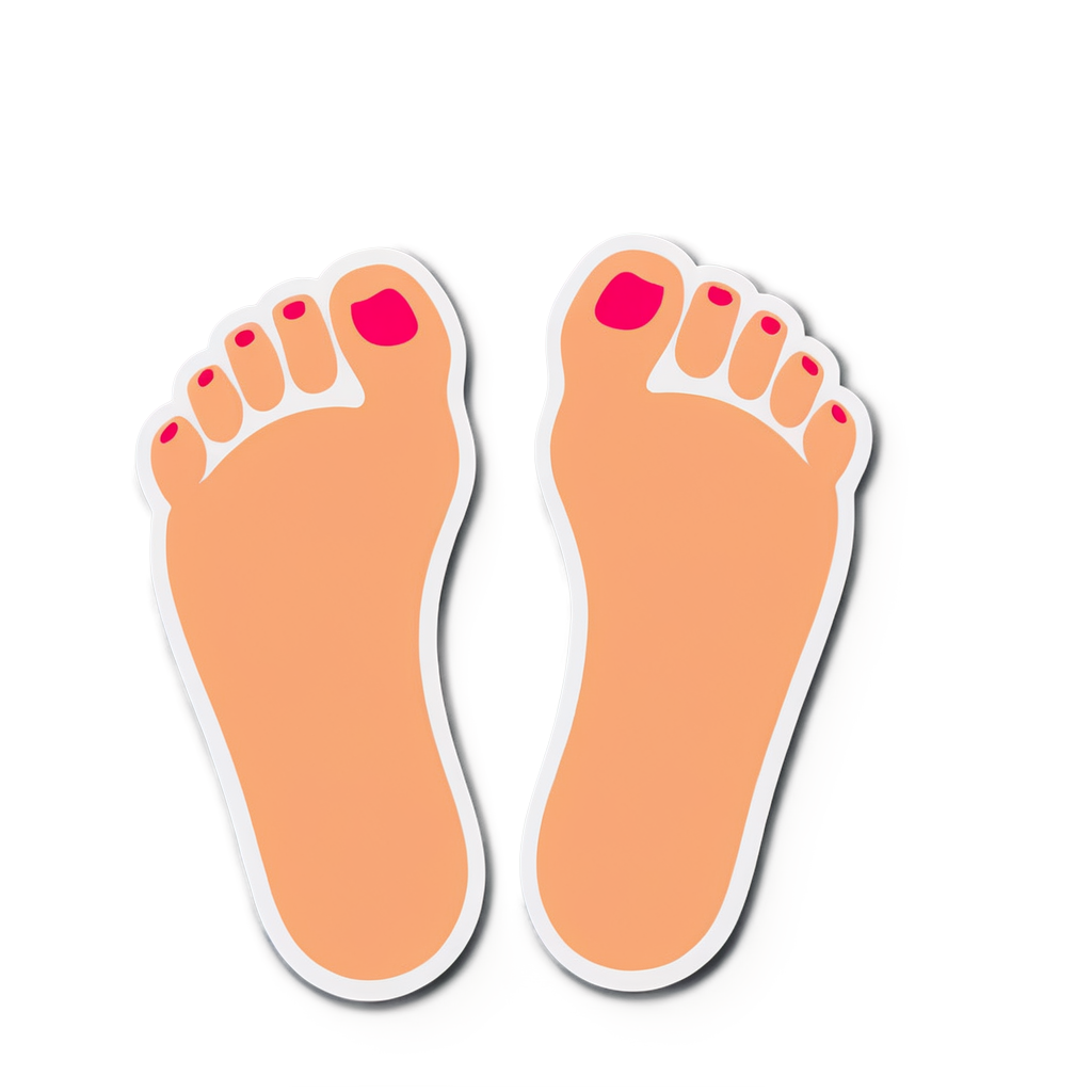 Toe Sticker Ideas