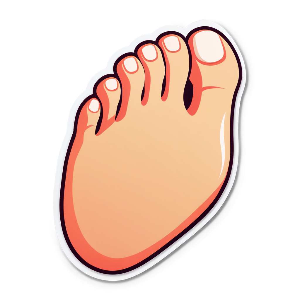 Cute Toe Sticker