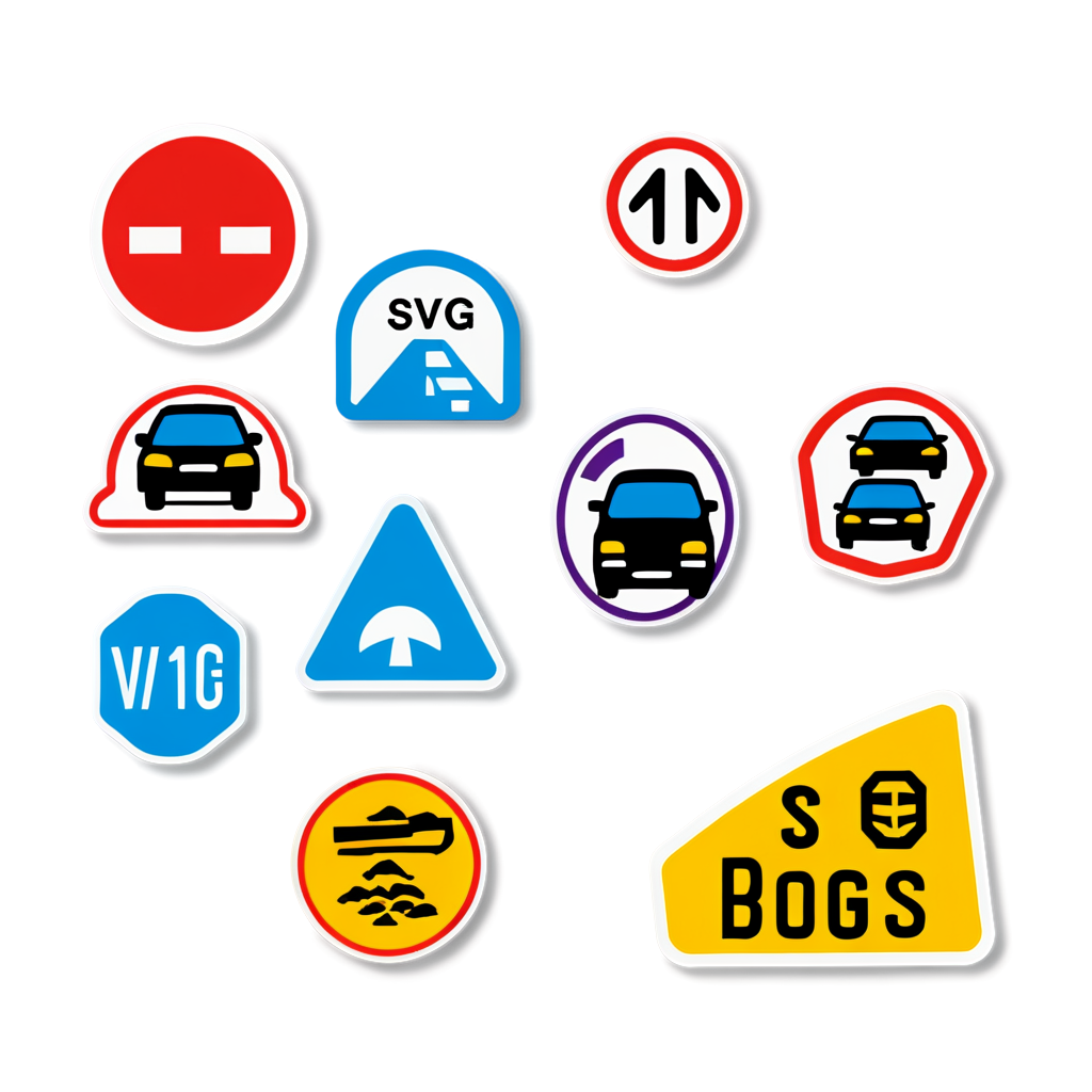 Traffic Sticker Collection