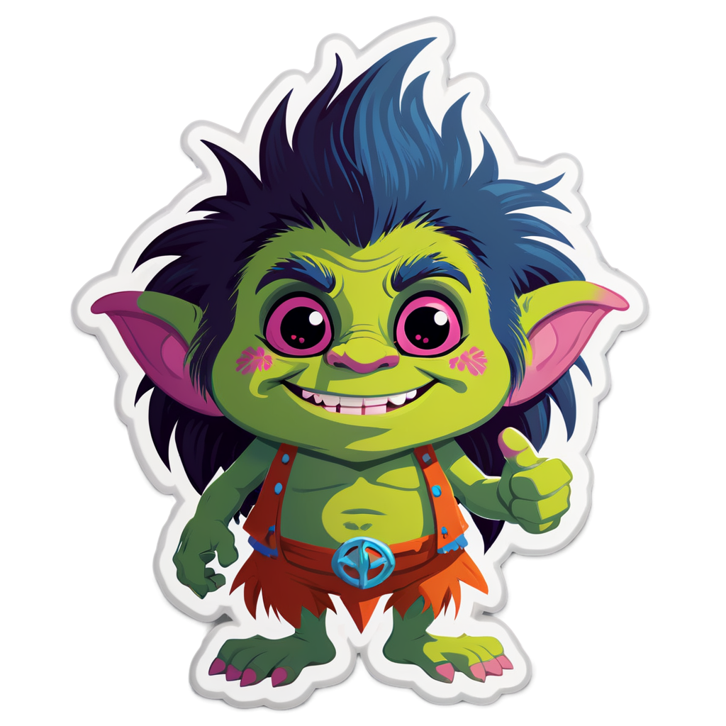 Cute Troll Sticker