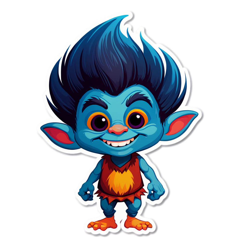 Cute Troll Sticker