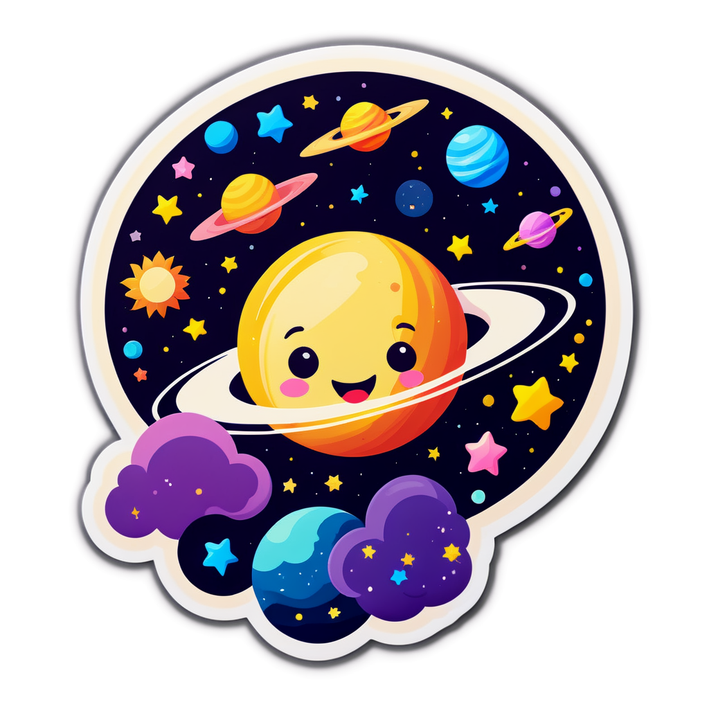 Cute Universe Sticker